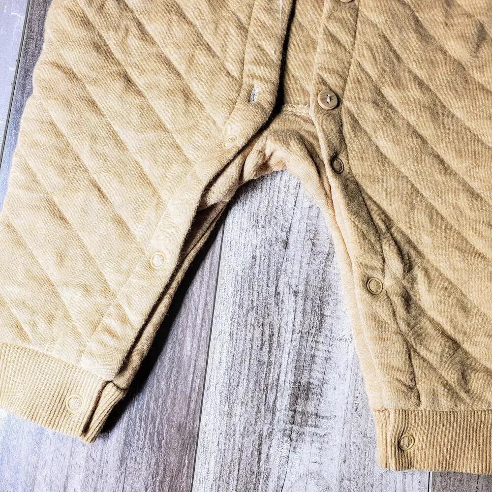 7 for all mankind Los Angeles Quilted Baby Bunting Snowsuit Size 3/6 Months - Picture 4 of 14